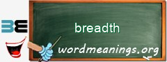 WordMeaning blackboard for breadth